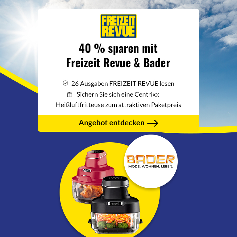 FREIZEIT REVUE - 26 Ausgaben + Heißluftfritteuse