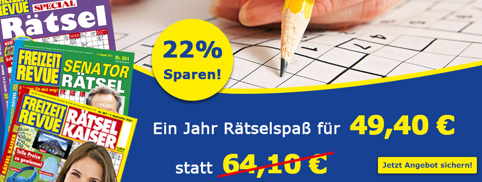 FREIZEIT REVUE - Ein Jahr Rätselspaß