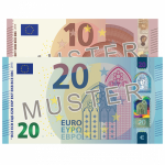 30 € Verrechnungsscheck 