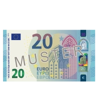 20 € Verrechnungsscheck